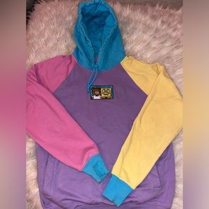 Teddy Fresh x SpongeBob Hoodie Multi Colorblock Limited Edition 2020